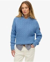 Superdry - Slouchy Cable Knit Jumper - Lyst