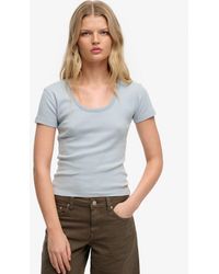 Superdry - & Co Athletic Essentials Striped Short Sleeve Top - Lyst