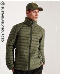 Superdry - Core Down Padded Jacket Green / Dark Moss - Lyst