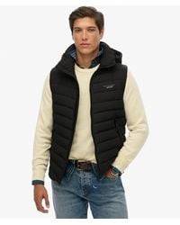 Superdry - Homme Gilet Matelassé Fuji À Capuche Taille - Lyst