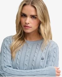 Superdry - & Co Essentials Cable Knit Jumper - Lyst