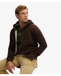 Superdry - & Co Essential Logo Half Brushed Zip Hoodie - Lyst
