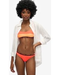 Superdry - & Co Ladies Striped Elastic Bralette Bikini Top - Lyst