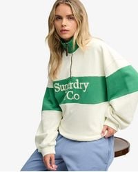 Superdry - & Co Company Logo Half Zip Sweatshirt - Lyst