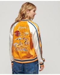Superdry - Ladies Fully Lined Embroidered Suikajan Bomber Jacket - Lyst