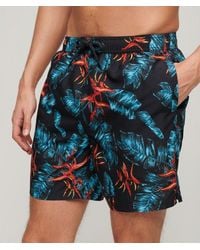 Superdry - Short de bain à imprimé hawaïen recyclé longueur 43 cm - Lyst