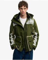 Superdry - Hooded Colour Block Windbreaker Jacket - Lyst