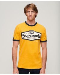 Superdry - T-shirt classique core logo american ringer - Lyst