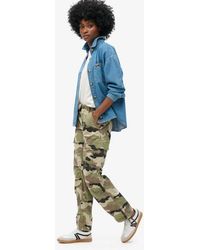 Superdry - & Co Low Rise Straight Cargo Pants - Lyst
