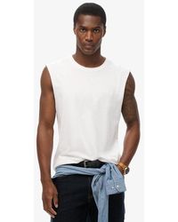 Superdry - & Co Classic Organic Cotton Essential Logo Tank Top - Lyst