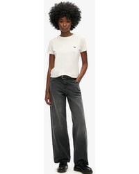 Superdry - & Co Mid Rise Wide Leg Jeans - Lyst