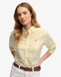 Superdry - & Co Slim Oxford Button Down Long Sleeve Shirt - Lyst