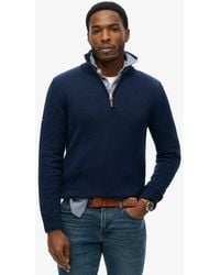 Superdry - Cotton Classics Half-Zip Knitted Jumper - Lyst