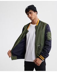 Superdry - Flight Light Bomber Jacket Eagle - Lyst