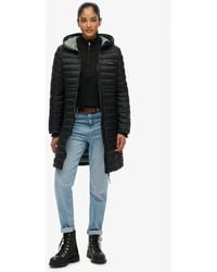 Superdry - Hooded Fuji Lite Mid Length Padded Jacket - Lyst