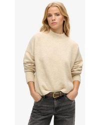 Superdry - Vintage Essential Mock Neck Jumper - Lyst