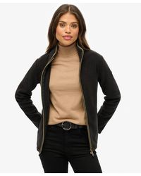 Superdry - Estate Fleece Met Volledige Rits - Lyst