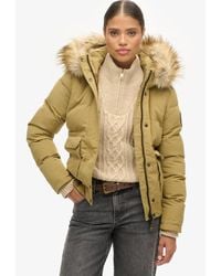 Superdry - Slim Fit Everest Hooded Puffer Bomber Jacket - Lyst