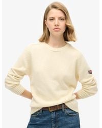 Superdry - Knitted Slouchy Crew Neck Sweatshirt - Lyst