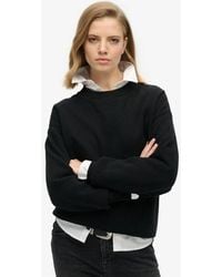 Superdry - Essential Logo Sweatshirt Met Relaxed Fit - Lyst