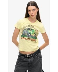 Superdry - & Co Neon Motor Graphic Fitted T-shirt - Lyst