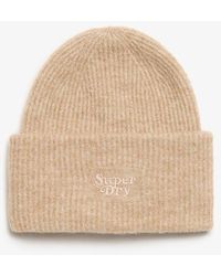 Superdry - & Co Soft Rib Knit Beanie Hat - Lyst