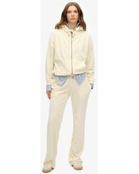 Superdry - & Co Velour Wide Leg joggers - Lyst