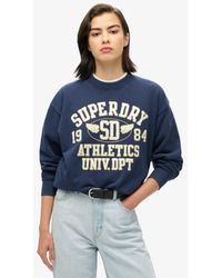 Superdry - College Script Loose Sweatshirt - Lyst