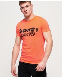 Superdry - Core Sport Graphic T-Shirt Fluro - Lyst