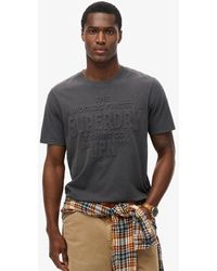 Superdry - & Co Workwear Embossed Relaxed T-shirt - Lyst