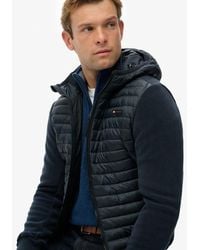 Superdry - Hooded Storm Fleece Hybrid Jacket - Lyst