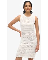 Superdry - Cotton Crochet Mini Dress - Lyst