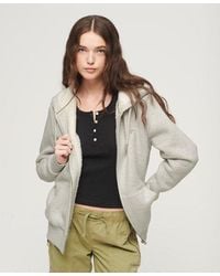 Superdry - Essential Borg Lined Zip Hoodie - Lyst
