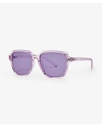 Superdry - Femme Logo Gravé Carrées Oversize Lunettes De Soleil - Lyst