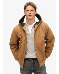 Superdry - Surplus Hooded Bomber Jacket - Lyst