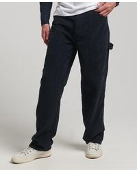 Superdry - The Cord Carpenter Pants Eclipse - Lyst