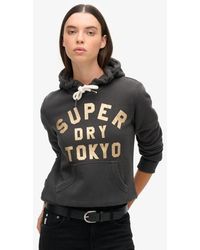 Superdry - & Co Glitter Graphic Logo Hoodie - Lyst