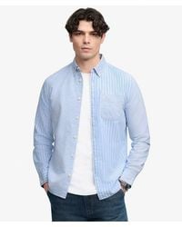 Superdry - & Co Mix Match Oxford Long Sleeve Shirt - Lyst