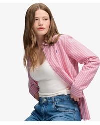 Superdry - & Co Slim Oxford Button Down Long Sleeve Shirt - Lyst