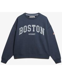 Superdry - & Co Athletic Essentials Oversized Crew Sweatshirt - Lyst