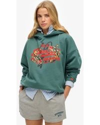 Superdry - Tokyo Vintage Logo Relaxed Hoodie - Lyst