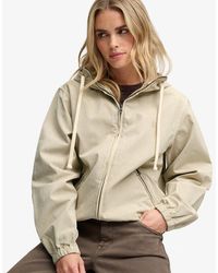 Superdry - & Co Hooded Washed Twill Jacket - Lyst