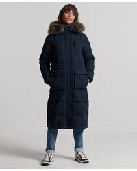 Superdry Longline Faux Fur Everest Coat 