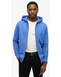 Superdry - Essential Logo Half Brushed Zip Hoodie - Lyst