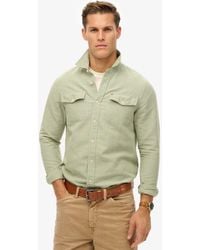 Superdry - The Merchant Store- Linen Blend Work Shirt - Lyst