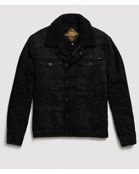 Superdry Wool Hacienda Check Jacket in Navy (Blue) for Men - Lyst