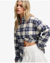 Superdry - & Co Check Flannel Relaxed Shirt - Lyst