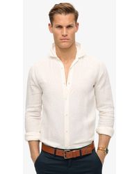 Superdry - & Co Casual Linen Long Sleeve Shirt - Lyst