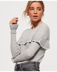 Superdry - Cinci Ruffle Top Marl - Lyst