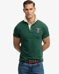 Superdry - Vintage Pique Rugby Polo Shirt - Lyst